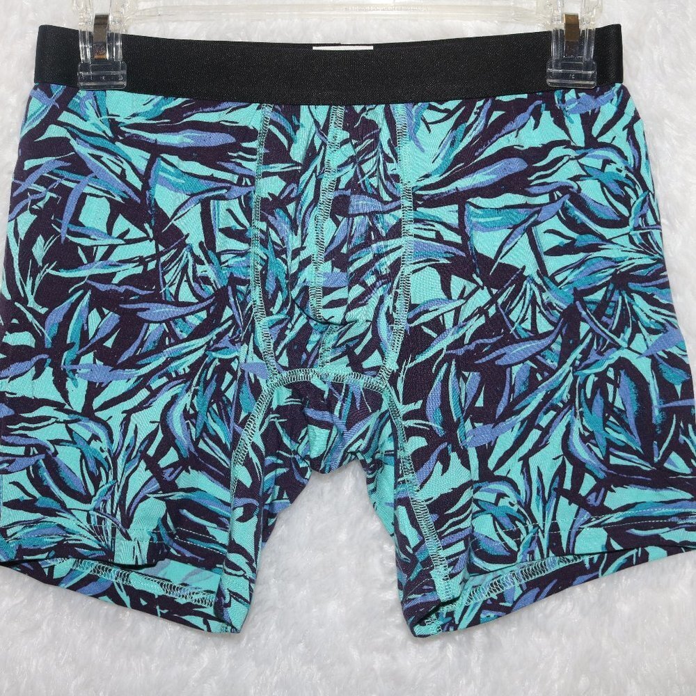 MeUndies blue palms men's boxer briefs size medium